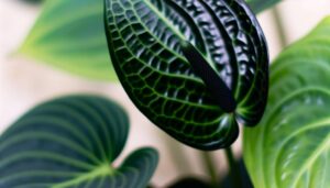anthurium black beauty characteristics