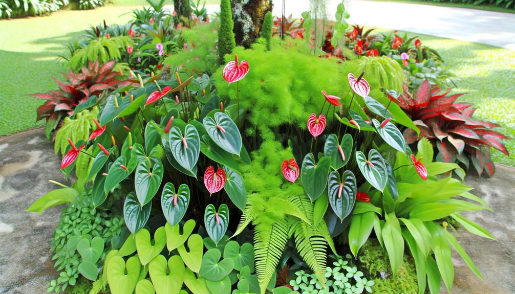 anthurium companion planting advice