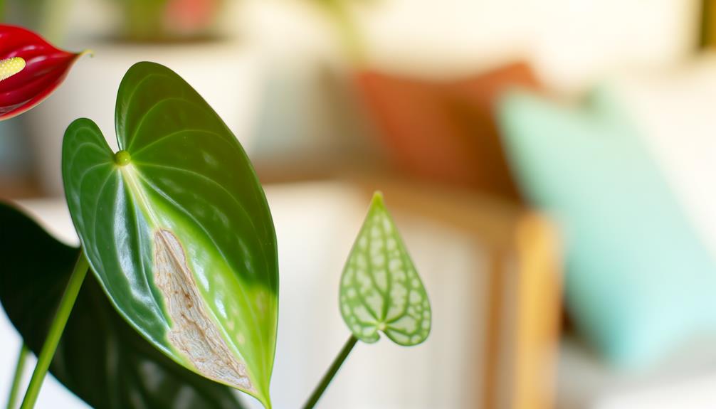 anthurium frost burn treatment