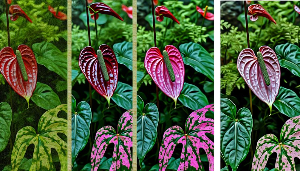 anthurium hybrids stunning chart