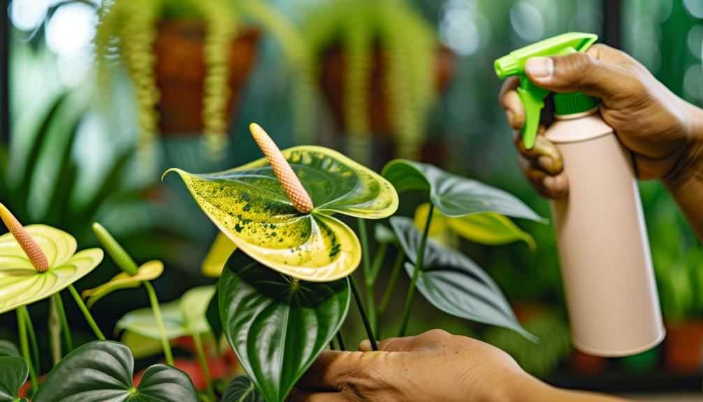 anthurium leaf yellowing care