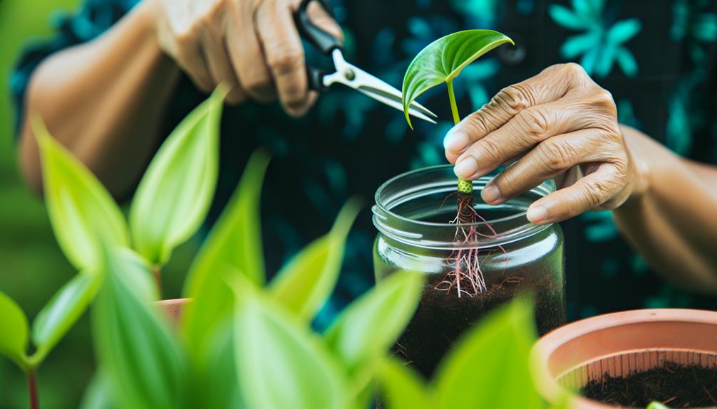 anthurium propagation through stem cutting