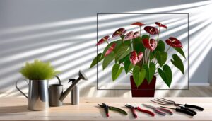 anthurium red crystal care