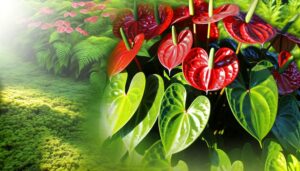 anthurium s vibrant red petals