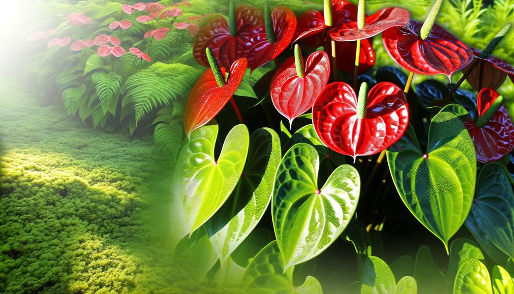 anthurium s vibrant red petals
