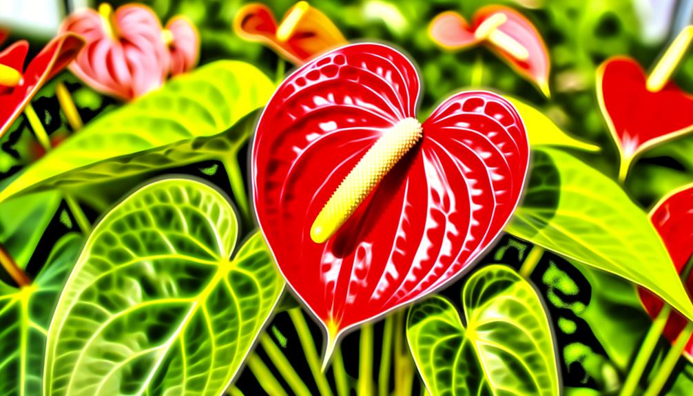 anthurium stands out uniquely