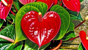 distinct characteristics of anthurium