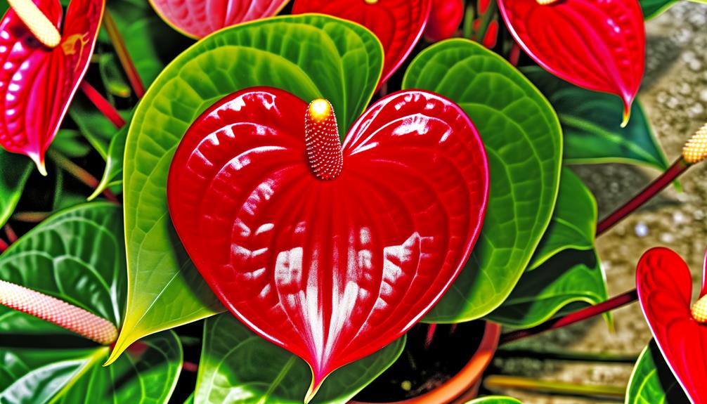 distinct characteristics of anthurium