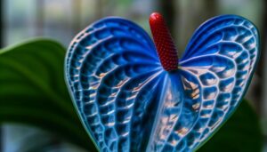 distinctive anthurium blue papillilaminum features