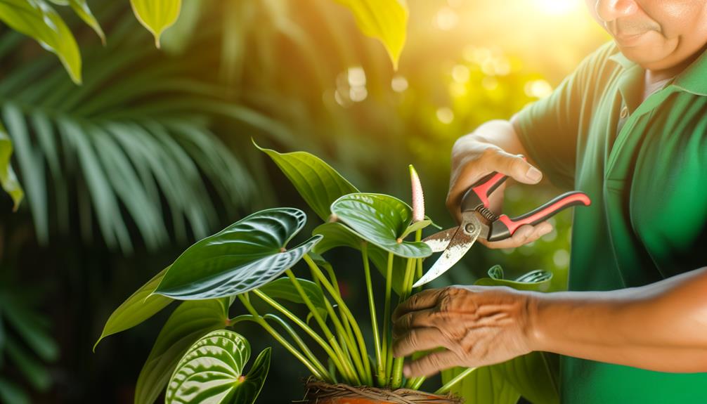 gardening with precision scissors