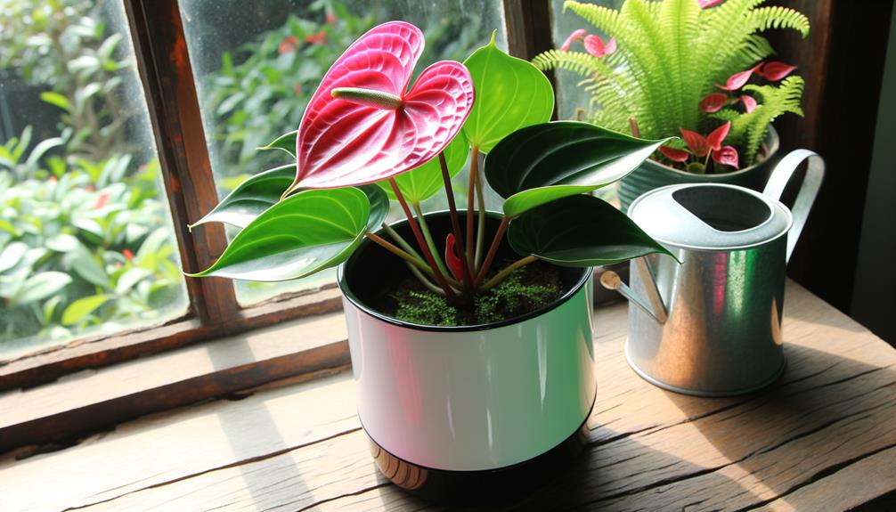 pink bird anthurium care