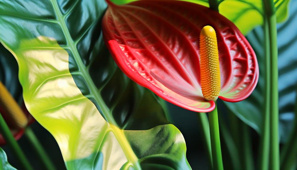 pink tropical houseplant beauty