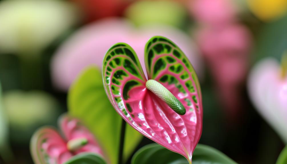 rare pink anthurium plant