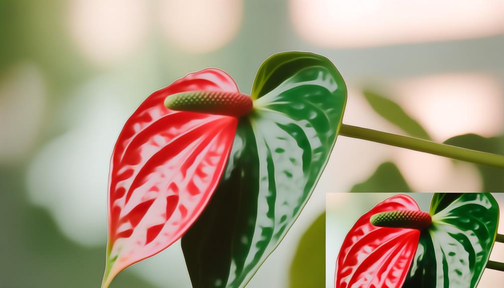 red anthurium leaves browning