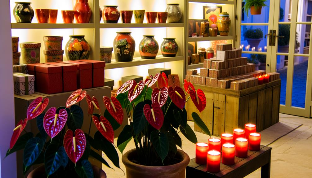 red anthuriums in vacaville