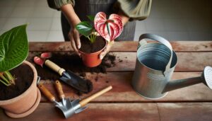 repotting guide for anthurium