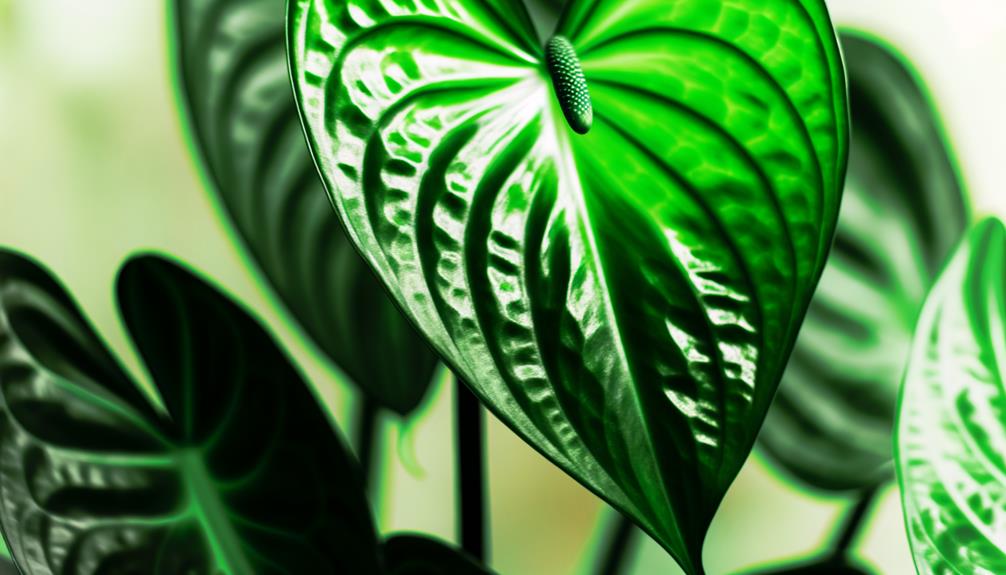 shiny tropical jungle foliage