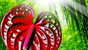 textural velvety leaves anthurium