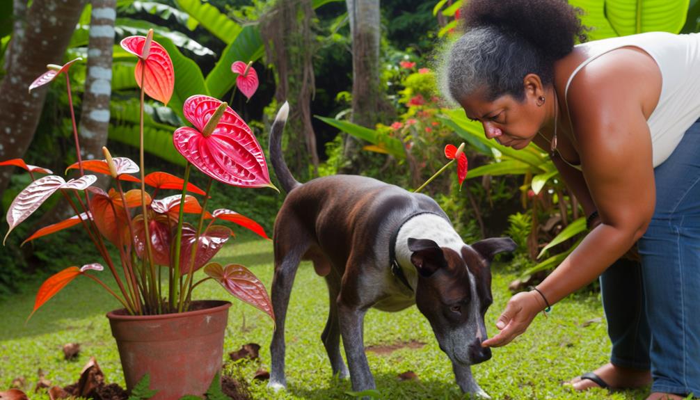 training dogs to avoid plants