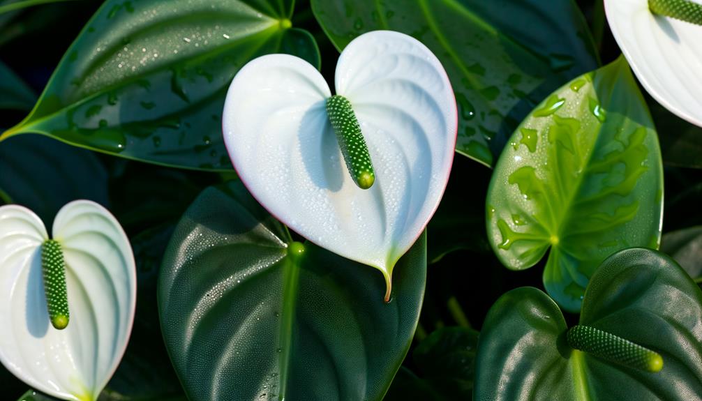 unique white flower parts