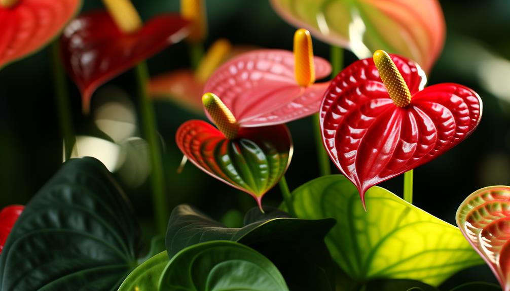 vibrant anthurium canal boat