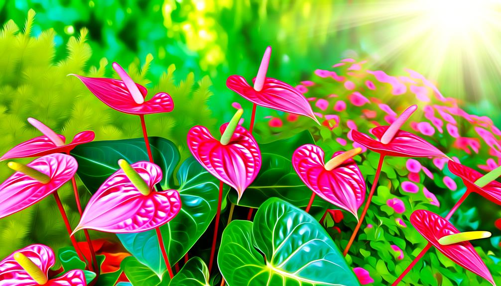 vibrant hot pink anthurium