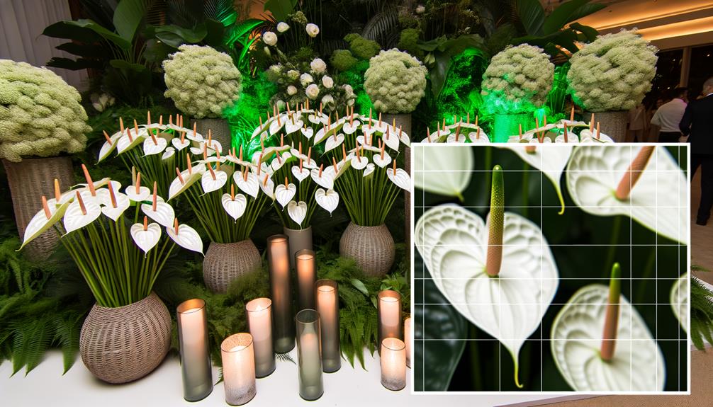 white anthurium bouquet ideas