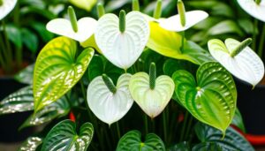 white anthuriums photo collection